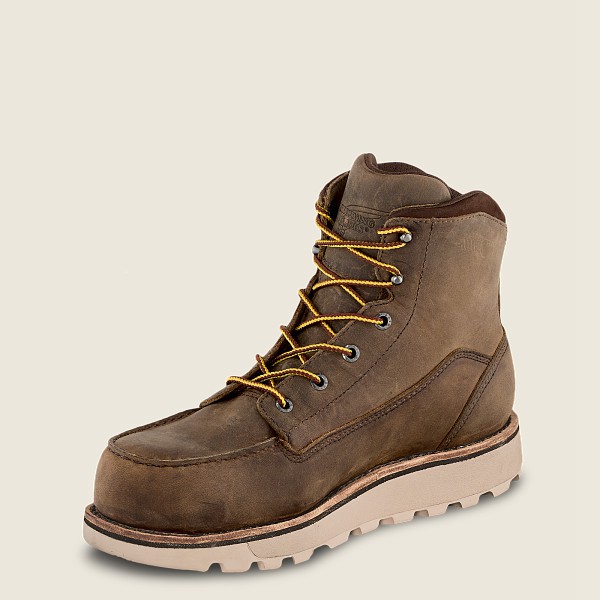 Red Wing Safety Bot Erkek - Traction Tred Lite - 6-Inch Waterproof Toe - Haki - 03BCWOXDM